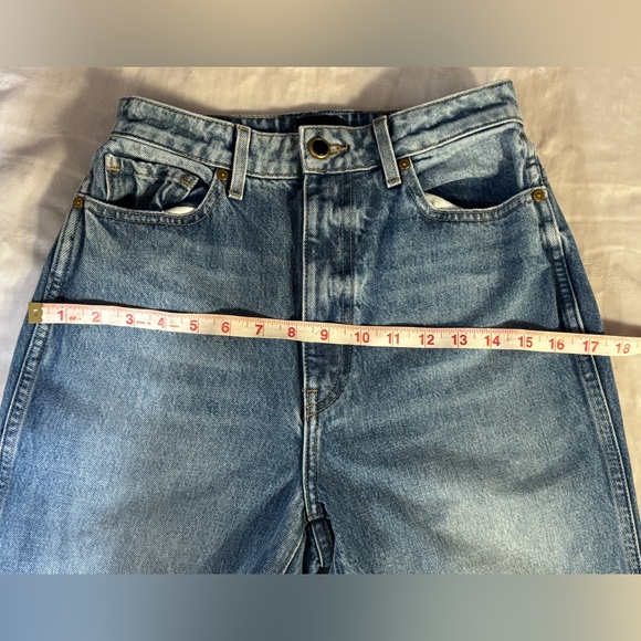 KHAITE Abigail Distressed High-Rise Straight Jeans – Size 28 - Picture 10 of 15